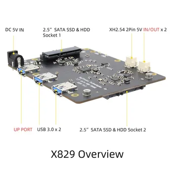 Raspberry Pi X829 Dual 2.5