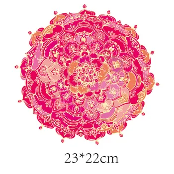 Mandala Škvrny Kvet Tepelnej Nálepky na Oblečenie Železa-prevodom na Oblečenie Thermoadhesive Patch Vinyl Diy Umenie Nášivka