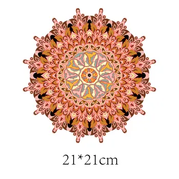 Mandala Škvrny Kvet Tepelnej Nálepky na Oblečenie Železa-prevodom na Oblečenie Thermoadhesive Patch Vinyl Diy Umenie Nášivka