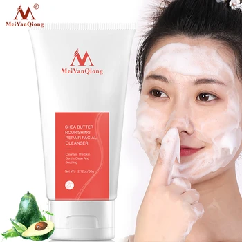 MeiYanQiong Tvár Čistenie Bambucké Maslo Vyživuje Opravy Facial Cleanser Hydratačné Tvár Umývanie Produkt 80g