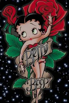 5D Diamond Maľovanie Betty Boop Obrázok Diamond Výšivky Karikatúra Holka Celý Set Plný Štvorec / Kolo Vŕtať Mozaiky Cross Stitch ki