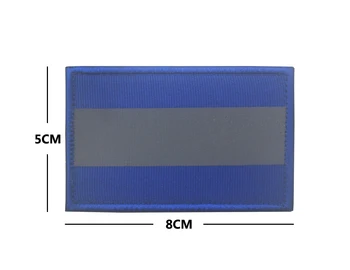Reflexné Zips Bezpečnostné Patch Háčik Slučky Výstroje pre Záchranu Polícia EMT EMS Ahoj Vis Pásy Patch Odznak Nášivka