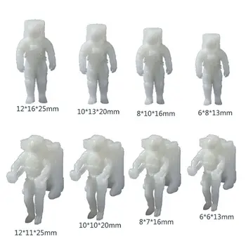 5 ks Živice Spaceman Šperky Silikónové Výplne Mini Astronaut Modelovanie Živice Formy Mágie Planéty Tému Živice Šperky Robiť