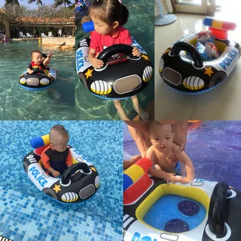 2021 Nové Nafukovacie Float Sídlo Loď Baby Bazén Plávať Krúžok Plávanie Bezpečné Raft Deti Vody Auto Pre Dieťa Vody Zábavné Hračky Narodeninám