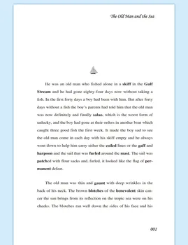 Starý Človek a More, anglická Verzia Pôvodného Románu Autor Knihy Hai Mingwei Mimoškolské Čítanie Kníh svetoznámeho