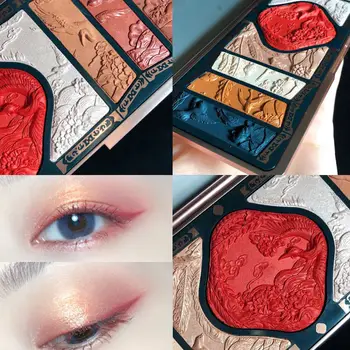 Čínsky Štýl Dávnych Luxusné Nahé Lesk Eyeshadow Paleta Matným Leskom Paletu Dlhotrvajúci Prášok Tieň make-up, Kozmetické