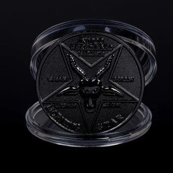 Vysoká Kvalita 1PCS Dobytka Pamätné Mince Lucifer Morningstar Satanic Turíce Cosplay Mince, Pamätné Mince Odznak