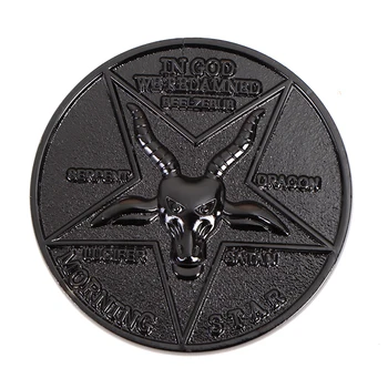 Vysoká Kvalita 1PCS Dobytka Pamätné Mince Lucifer Morningstar Satanic Turíce Cosplay Mince, Pamätné Mince Odznak