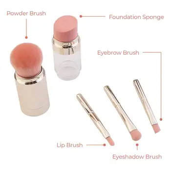 Prenosné Make-Up Štetce Nadácie Obočie Tieň Očné Linky Powder Blush Brush Kozmetické Korektor, Profesionálny Make-Up Nástroj