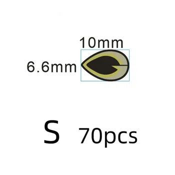 70/72pcs/pásku Rybárske Lure Oko 2D Holografické Laser Simulácia Rybárske Nahodiť Návnadu Umelé Fisheye Rybárske Lure Oči Nálepky