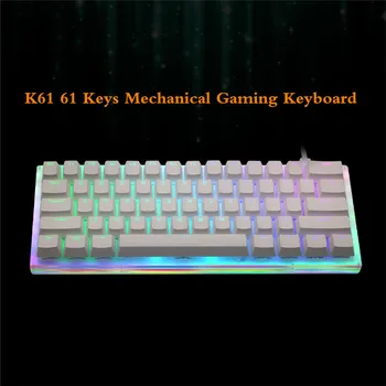Gamakay K61 Hot Swap 61 Klávesov Mechanical Gaming Keyboard Tyce-C Káblové RGB Podsvietenie Gateron Prepínač Kryštalické Base