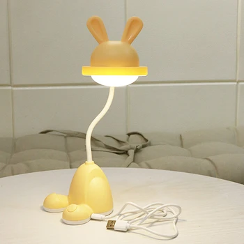 Roztomilý mobilný telefón stojan LED stolná lampa USB nabíjanie úspory energie noc lightA644