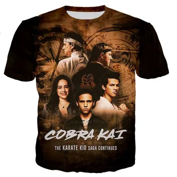 2021 Lete Cobra Kai 3D Vytlačené T-Shirt Pre Mužov A Ženy Kvalitné Bežné Harajuku Štýl Streetwear Unisex Topy & Tees 6XL