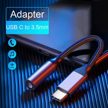 USB Typu C na 3,5 mm Slúchadlá Kábel, Adaptér 3,5 mm Jack AUX Audio Kábel Converter Drôt pre Xiao Redmi Huawei P30 3. 5 Jack Kábel