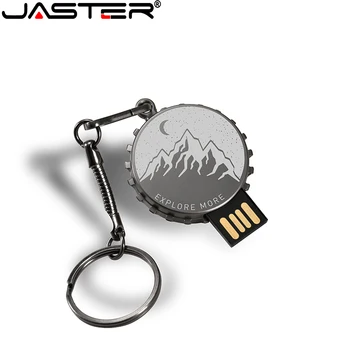 JASTER Mini kovové USB flash disk 4G 8G 16GB 32GB 64GB 128G Prispôsobiť Pero Disk USB Memory Stick U diskov darček Vlastné logo