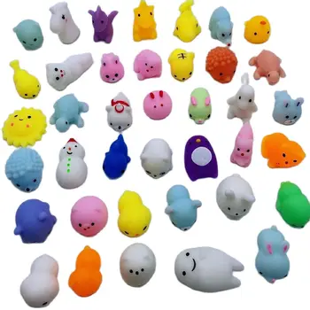 12pc/Veľa rôznych modelov Mochi relaxačná Mini Squeeze Rozmliaždeniu Kawaii Ushihito bábiky vybrať Modely Číslo, ktoré chcete