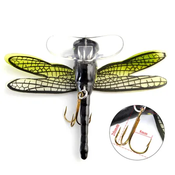 1PC Rybárske Lure Hmyz, Ryby Háčiky Bionic Rybárske Dragonfly Návnadu Rieši Pre Vonkajšie Milovníkov Rybolovu Muchy Chlpaté Háčik Hmyzu Lure