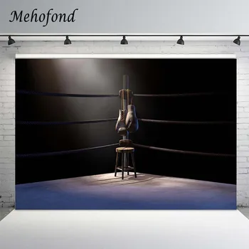 Mehofond Profesionálneho Boxu Aréne, Bojová Fotografie Pozadí Športové Súťaže Publikum Pozadie Photocall Photo Studio