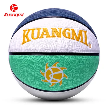 Kuangmi Sun Flower Basketbalovú Loptu Úradný Veľkosť 7 Škvrny Na Slnku PU Kožené Športové StreetBall Darčeky Vonkajšie Vnútorné