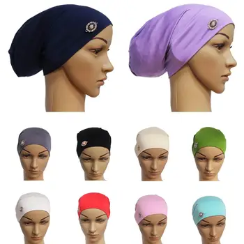 Moslimské Ženy Hidžáb Hlavovou Zábal Vlasov Neforemné Čiapočku Chemoterapii Klobúk Úsek Turban Arabských Hijabs Islamskej Mäkké Vypadávanie Vlasov Spp Kapoty