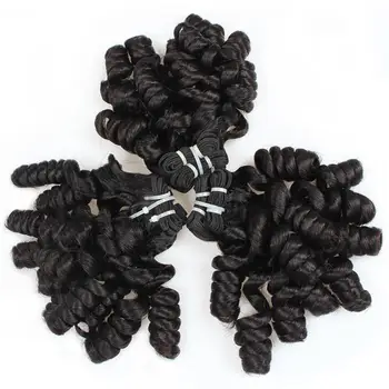 Vlasy Parochňa Dekoratívne Jednoduché-pomocou Ručne Vyrobené Black Brazílsky Skákacie Vlna, Vlasy Zväzku pre šatne