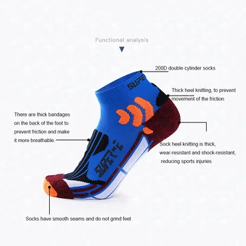 Cool-max Športové ponožky muž beží basketbal cyklistika športové ponožky mužov vonkajšie termálne ponožky