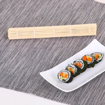 1pcs 24x24cm Sushi Set Bambusu Koľajových Rohože Ryža Pádla Nástroje Kuchyňa DIY Príslušenstvo