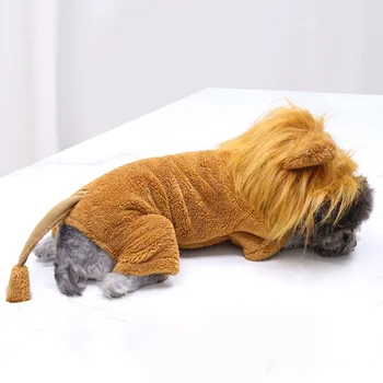 Halloween Pes Kostýmy Oblečenie Pre Mačky Cosplay Lions Zvierat Oblečenie Bišonika, Pudel Chihuahua Teddy Zimné Pet Produktov