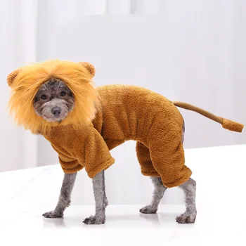 Halloween Pes Kostýmy Oblečenie Pre Mačky Cosplay Lions Zvierat Oblečenie Bišonika, Pudel Chihuahua Teddy Zimné Pet Produktov
