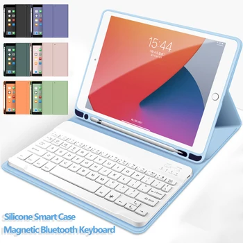 Magnetická Klávesnica Prípade 2021 IPad Pro 12.9 11 10.5 9.7 palca Prípade Bluetooth-kompatibilné Klávesnica pre iPad Vzduchu 4 3 2 1 10.9 10.2