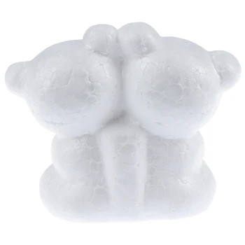 1 Modelovanie Polystyrénu medveď Biely Plavidlá Lopty Pre DIY Vianočné Party Dekorácie Dodávky Dary