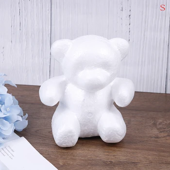 1 Modelovanie Polystyrénu medveď Biely Plavidlá Lopty Pre DIY Vianočné Party Dekorácie Dodávky Dary
