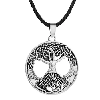 Strom Života Prívesok Náhrdelník Amulet Strom Života Yggdrasil World Tree Nordic Talizman Náhrdelník muži ženy Šperky