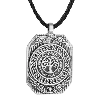 Strom Života Prívesok Náhrdelník Amulet Strom Života Yggdrasil World Tree Nordic Talizman Náhrdelník muži ženy Šperky