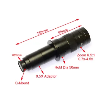 Zoom 10X-120X 180X 300X C-montáž Objektívu 25 mm Rozhranie Priemer CCD, CMOS Priemyselné Video Mikroskopom Kamery