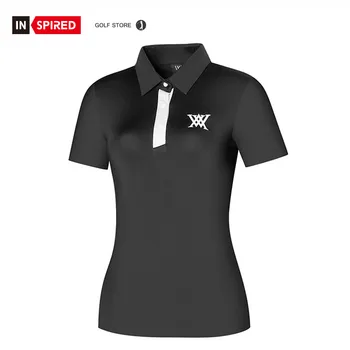 Dámske Golfové Polo Shirts Dry-Fit 3-Tlačidlo Golf Polo v 2 Farbách