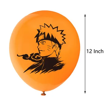18pcs Nastaviť 12-Palcový Anime Naruto Uzumaki Tému Party Children 'S Narodeniny Latexový Balón Baby Sprcha Dekorácie Deti Hračky, Darčeky