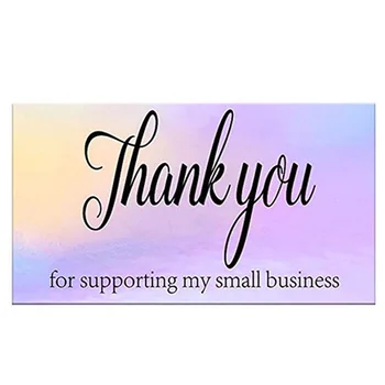 10-50pcs Ďakujeme Vám za Vašu Objednávku vizitky Nakupovanie Nákupu Vďaka Pohľadnice Zhodnotenie Karty pre Malé podniky
