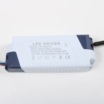 36wled moc ovládač LED driver vypínač pre osvetlenie v domácnosti 3W / 7W / 12W / 18W / 24W multi napájací transformátor spínač napájania