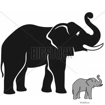 Rezanie kovov Zomrie Rez Zviera slon Dekorácie Zápisník Papier Plavidlá Nôž Plesne Čepeľ Punč Blany