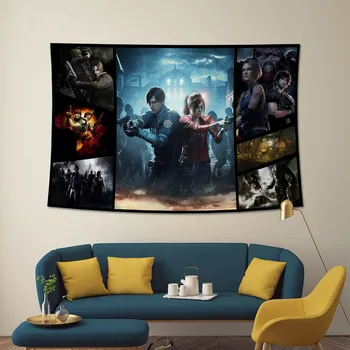 Herné kolekcia visí plagát tkaniny rôznych video hry, dekoratívne maľby gobelín počítača pozadia handričkou stenu tkaniny plátno