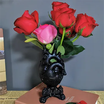 BAO KUANG TA Anatomické Srdce Váza kvetináče Ploche Ornament Polica Dekor Novinka, Moderné Stolové Obývacia Izba Dekorácie R7092