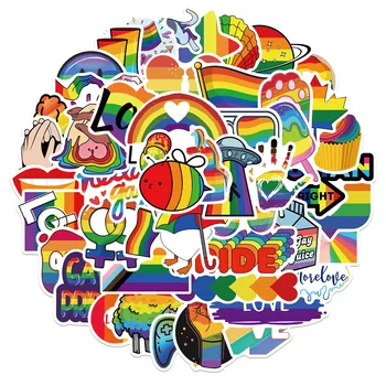 10/50Pcs Pohode Rainbow LGBT Anime Graffiti Nálepky Estetika Notebook Skateboard Kufor Bicykli Nepremokavé Nálepky Odtlačkový Dieťa Hračku